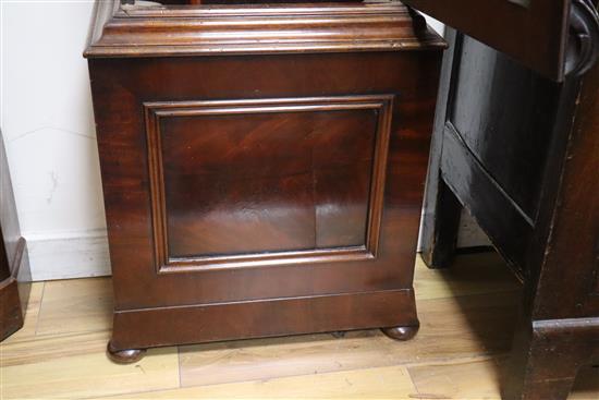 A mid 19th century Scottish eight day mahogany longcase clock H.215cm